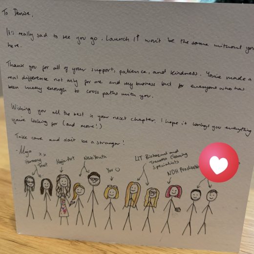 Words of gratitute from the young business owners on the programme.